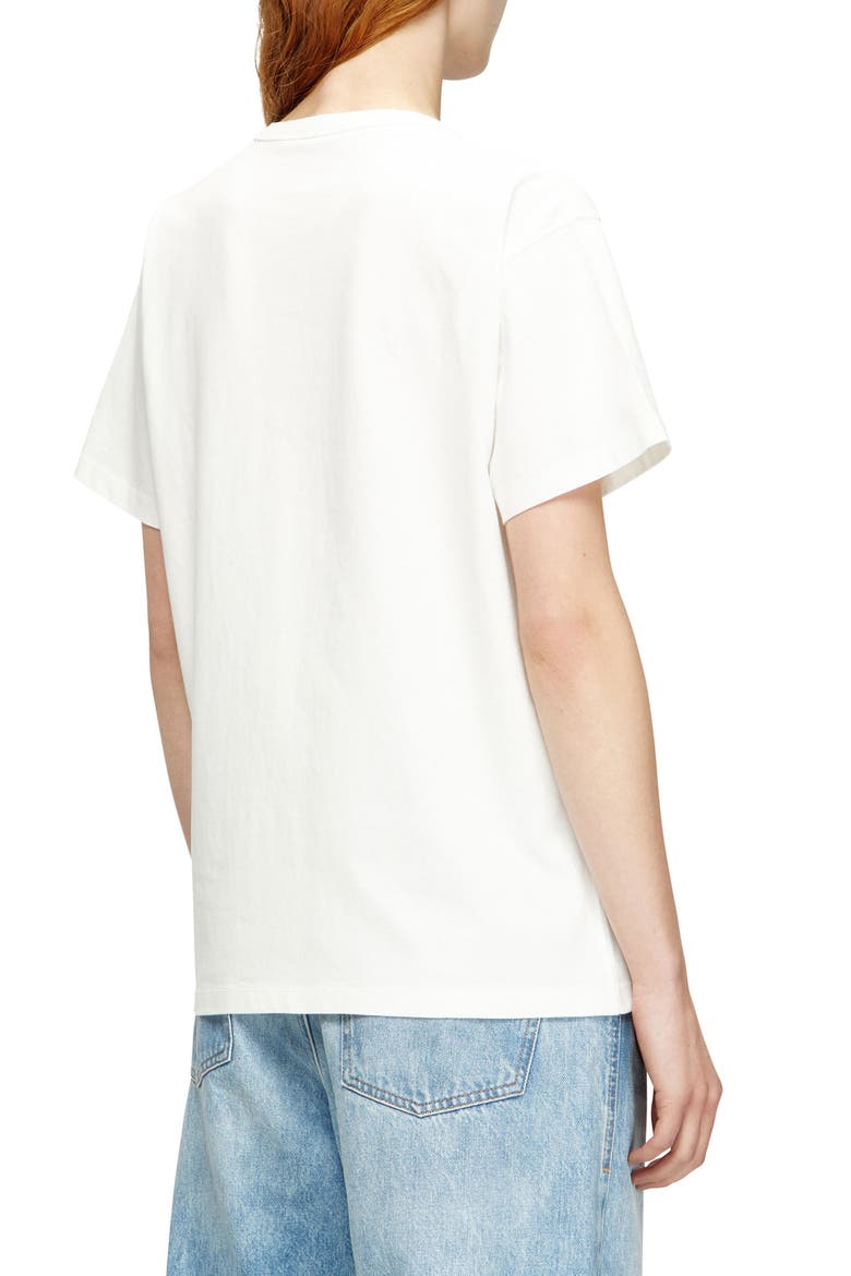 T-Normy-OD-S1 Metallic Oval D Cutout T-Shirt, Alternate, color, OFF/ WHITE