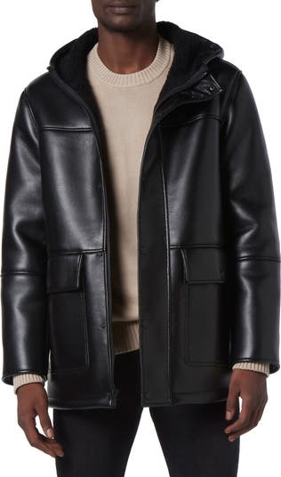 Men’s Andrew Marc Faux Leather factory Jacket