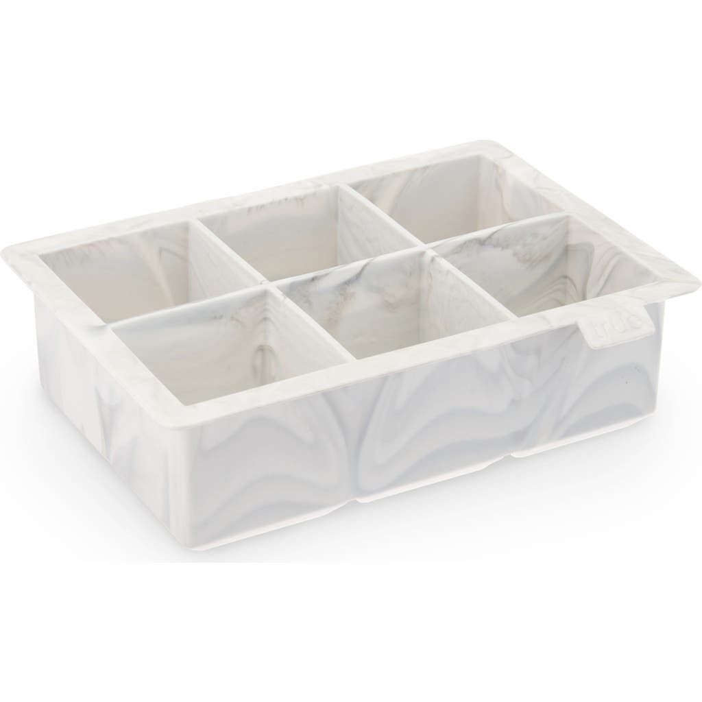 True Marbled Ice Cube Tray In White