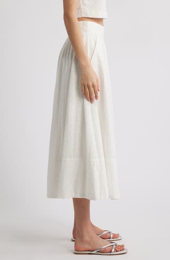 Ojai Eyelet Maxi Skirt