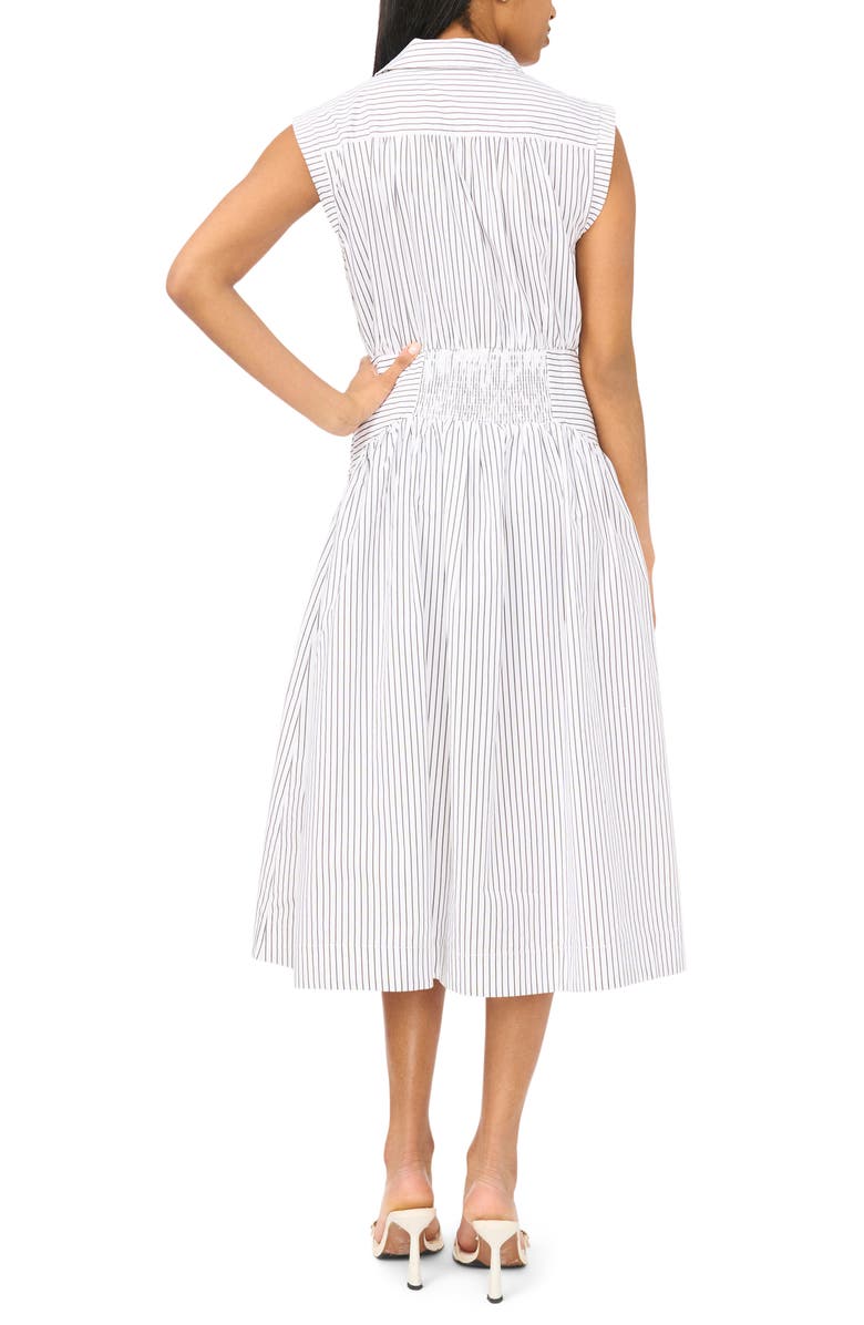 Parker Sleeveless Cotton Poplin Fit & Flare Shirtdress, Alternate, color, Iron Gate