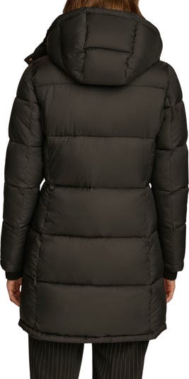 EUC Donna popular Karan Signature Down Puffer Coat