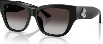 54mm Gradient Polarized Pillow Sunglasses