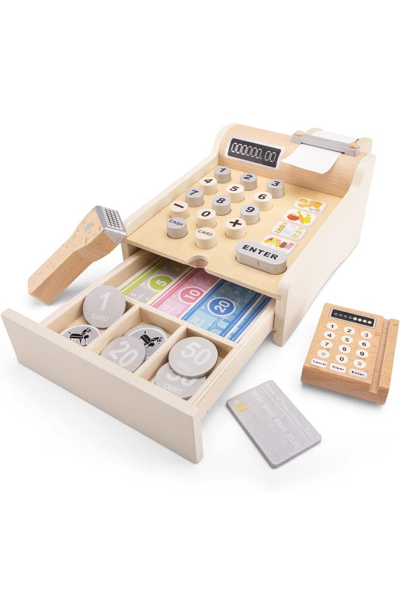 NEW CLASSIC TOYS Cash Register, Alternate, color, White