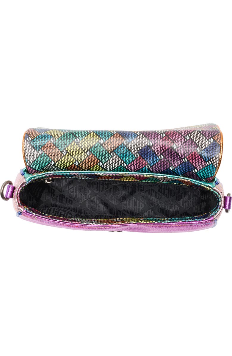 Kurt Geiger London Camden Flaplf Shoulder Bag, Alternate, color, Purple Multi