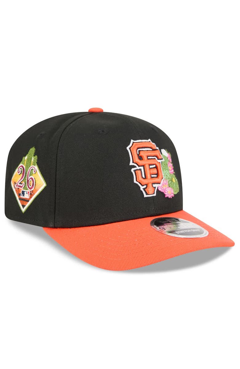New Era Men's New Era Black/Orange San Francisco Giants 2026 Spring Training 9SEVENTY Adjustable Hat, Main, color,