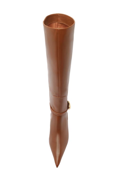 Arezzo Farrah Pointed Toe Knee High Boot In Blue