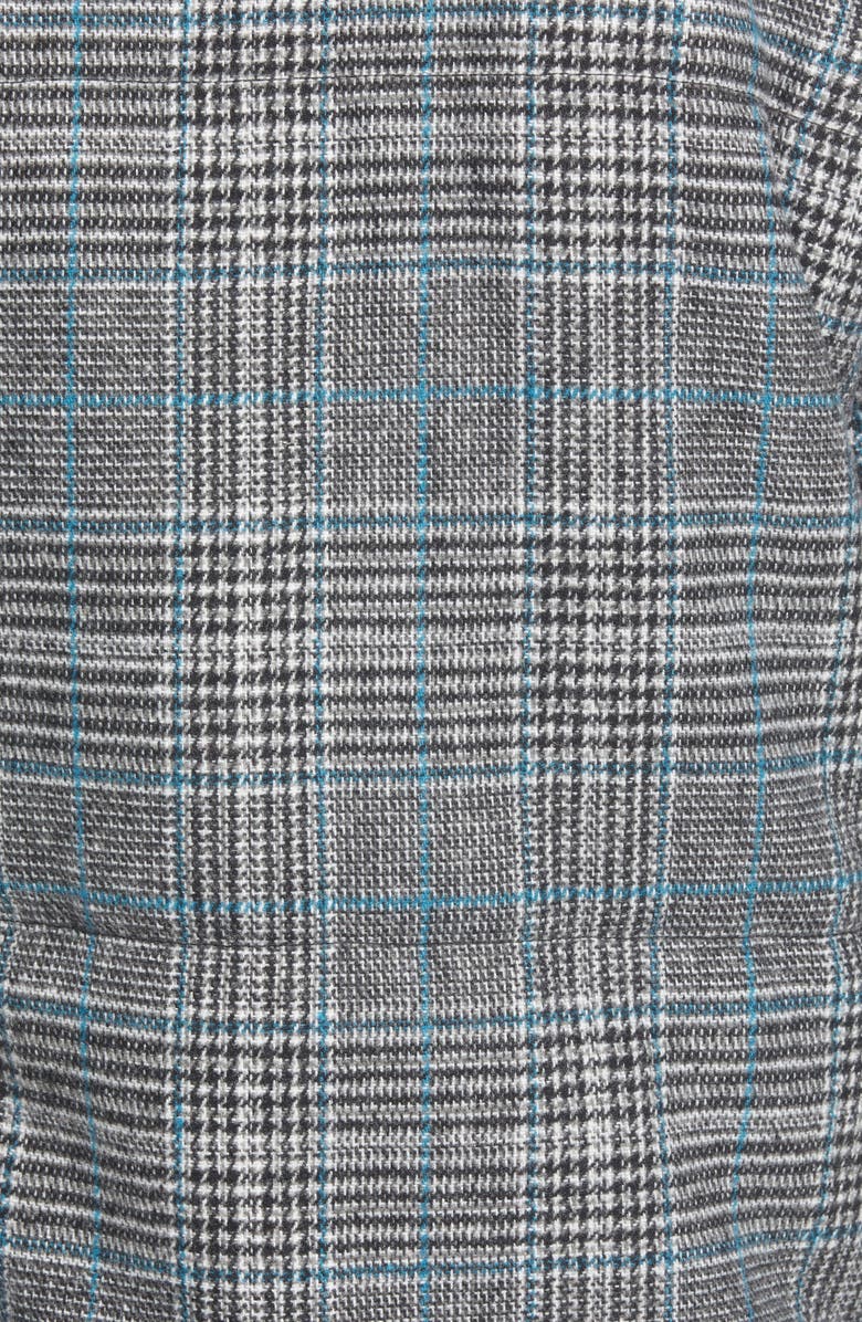 Something Navy Plaid Puffer Jacket, Alternate, color,