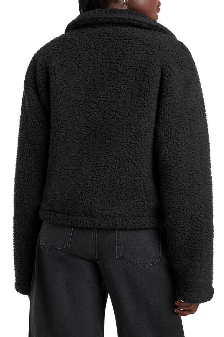 Tina Fleece Jacket, Alternate, color, BLACK