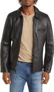 Schott NYC Men's Waxy Leather Delivery Jacket