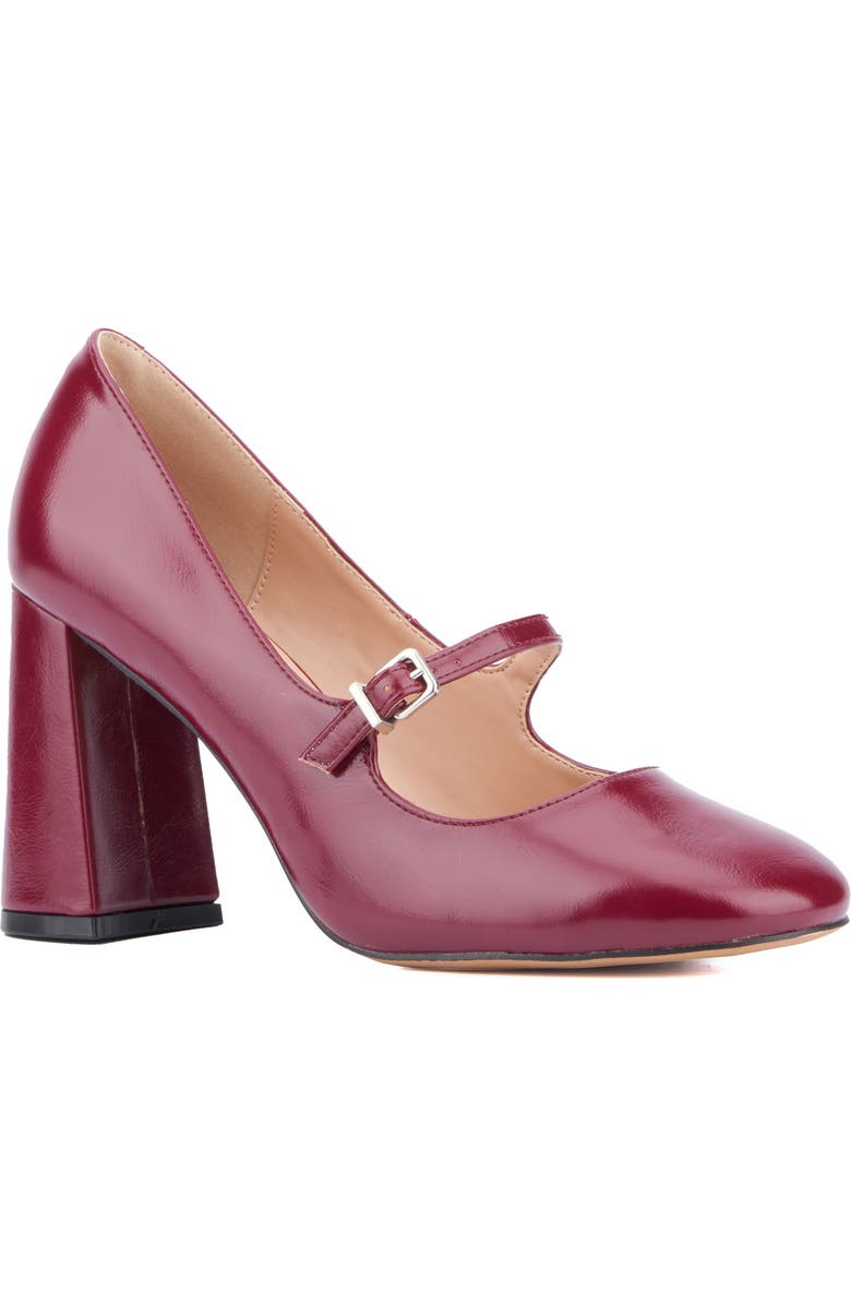 NEW YORK AND COMPANY Elaine Mary Jane Pump, Main, color, Wine