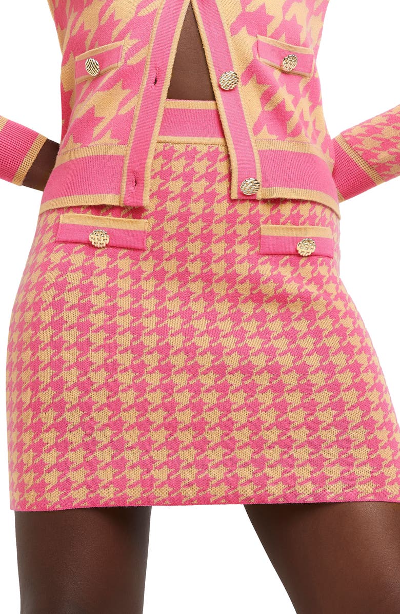River Island Houndstooth Skirt, Alternate, color, 