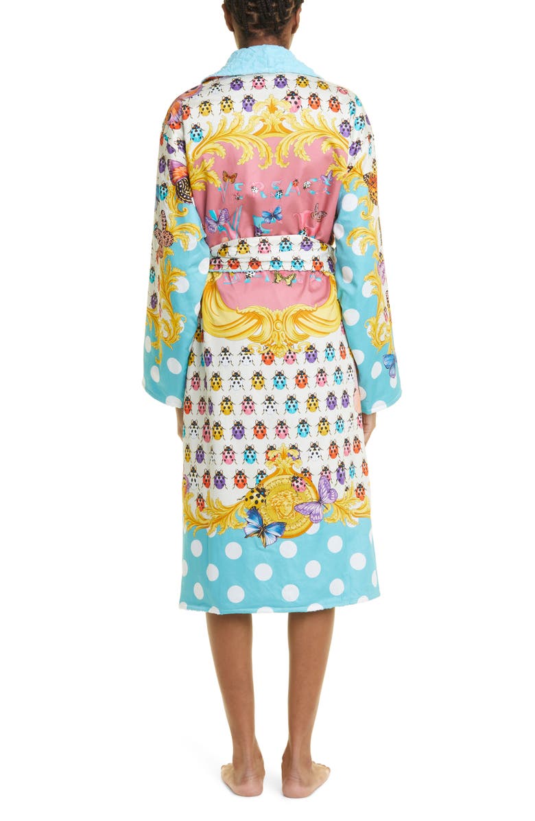 Versace Butterflies Bath Robe, Alternate, color,