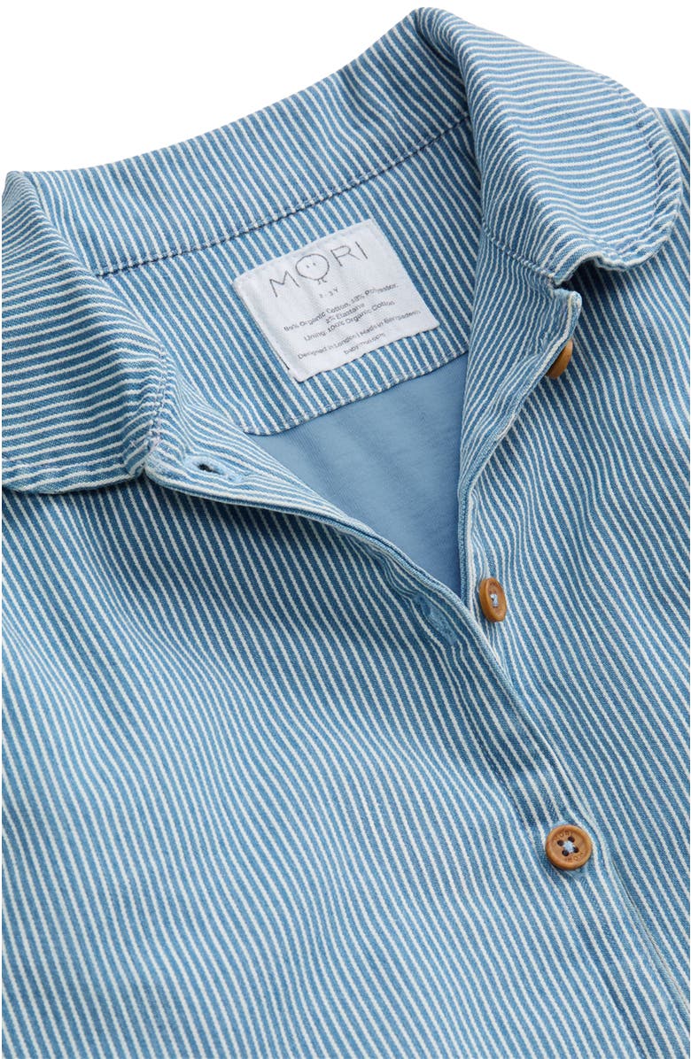 MORI Denim Quilted Jacket, Alternate, color, Stripe Denim