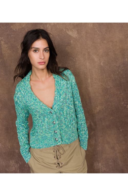 Fortela Lola Knit Cardigan In Blue