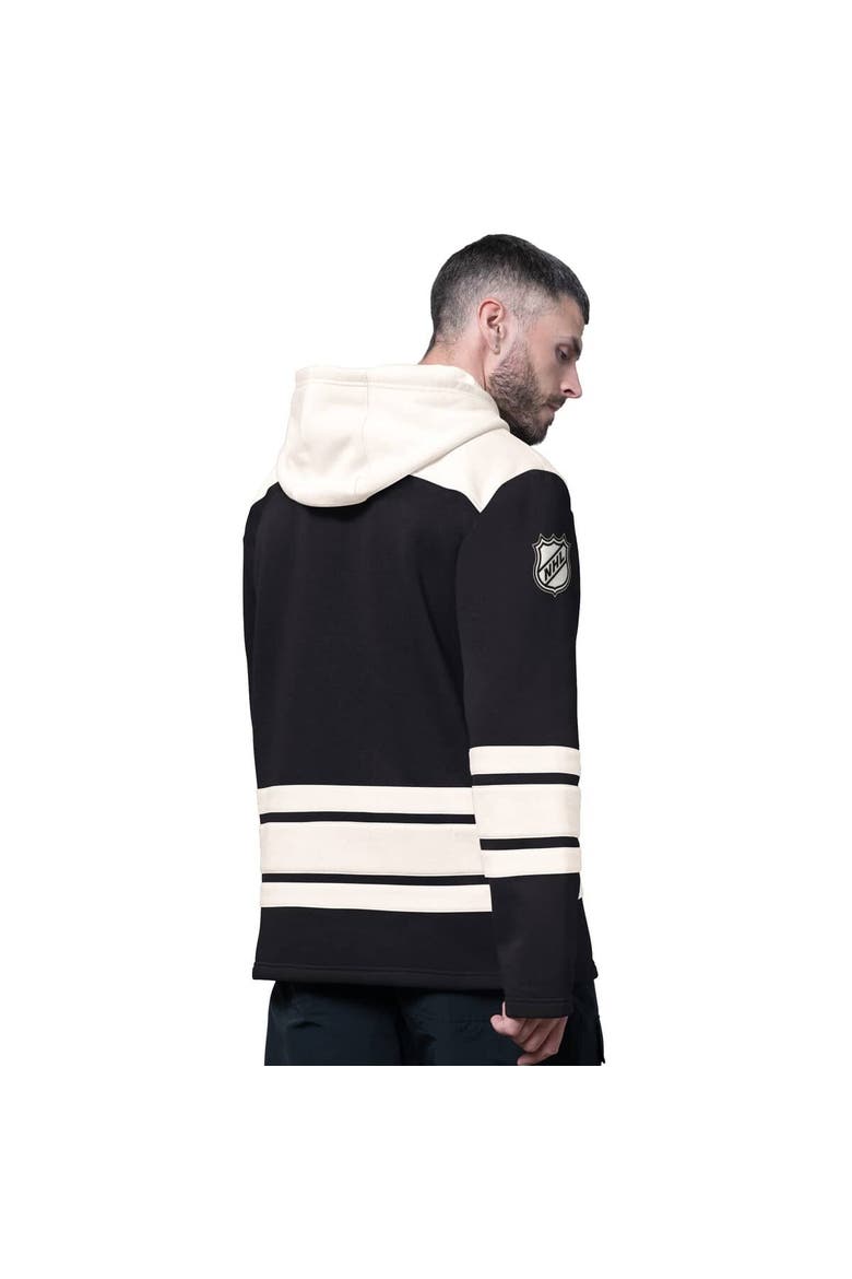 Men's Starter  Black New York Rangers Slapshot Fashion Hoodie, Alternate, color, Black