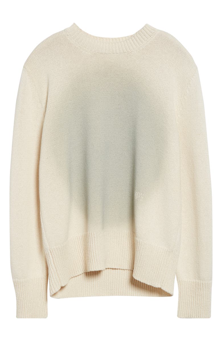 MM6 Maison Margiela Dot Motif Crewneck Sweater, Alternate, color, Off White