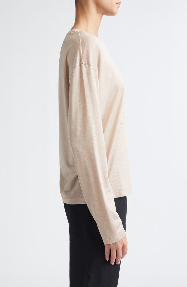 PARTOW Myrtle Long Sleeve Modal & Cashmere T-Shirt, Alternate, color, Blush
