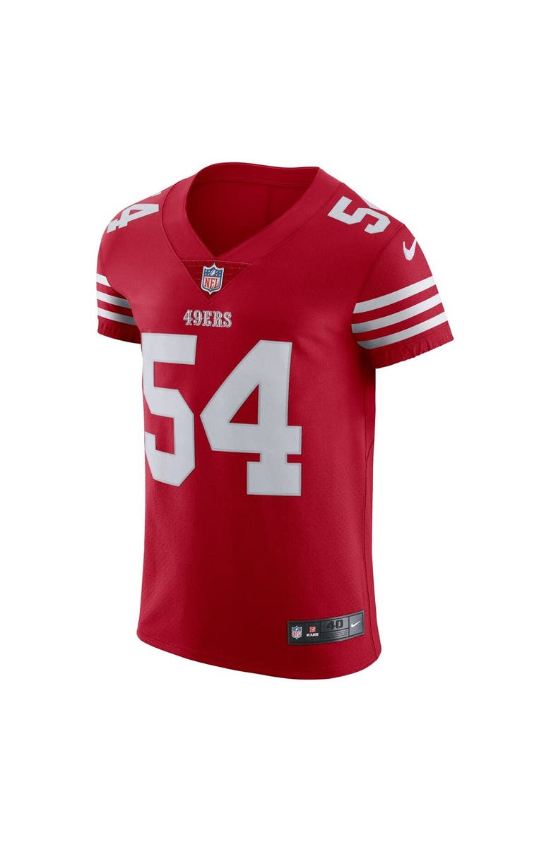 Nike Men's Nike Fred Warner Scarlet San Francisco 49ers Vapor Elite Jersey, Alternate, color, 