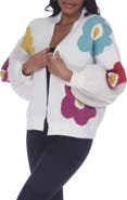 RAIN AND ROSE Flower Pop Cardigan