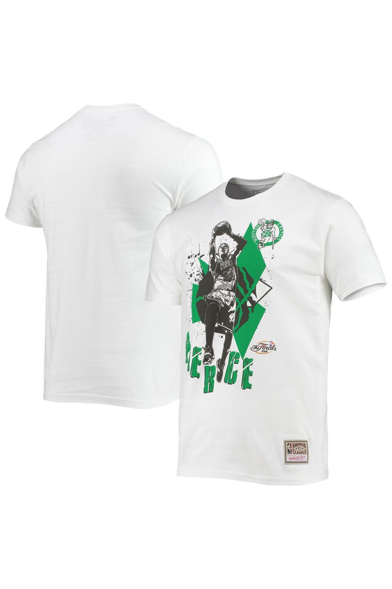 Men's Mitchell & Ness Paul Pierce White Boston Celtics Suite Sensations Player T-Shirt, Main, color, White