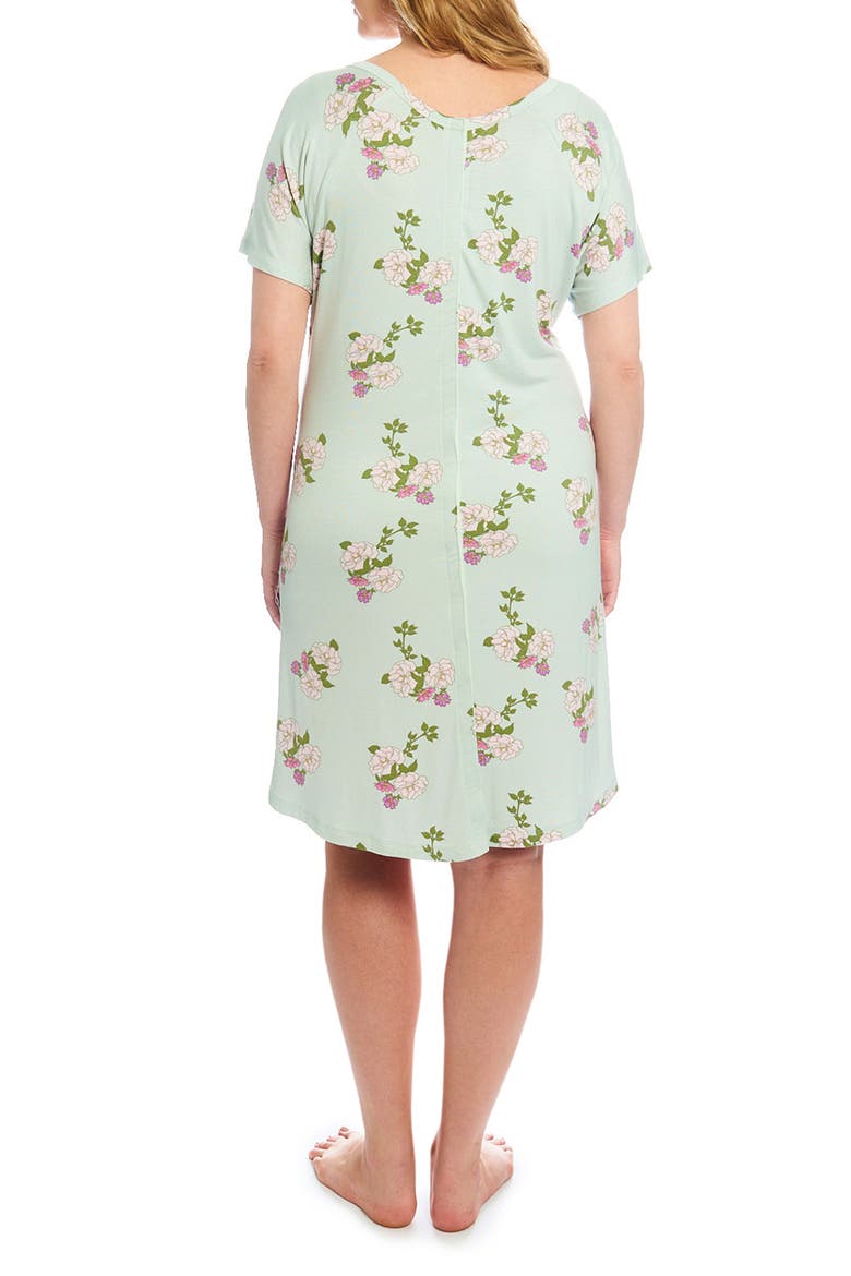 Rosa Maternity/Nursing Hospital Gown, Alternate, color, PEONY