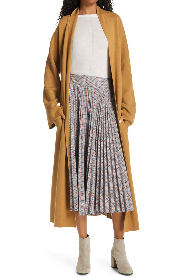 Emory Merino Wool Sweater Coat, Main, color, CAMEL
