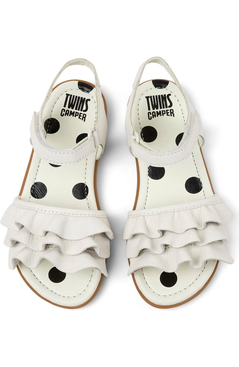 Camper Kids' Right Twins Sandal, Alternate, color, White Natural