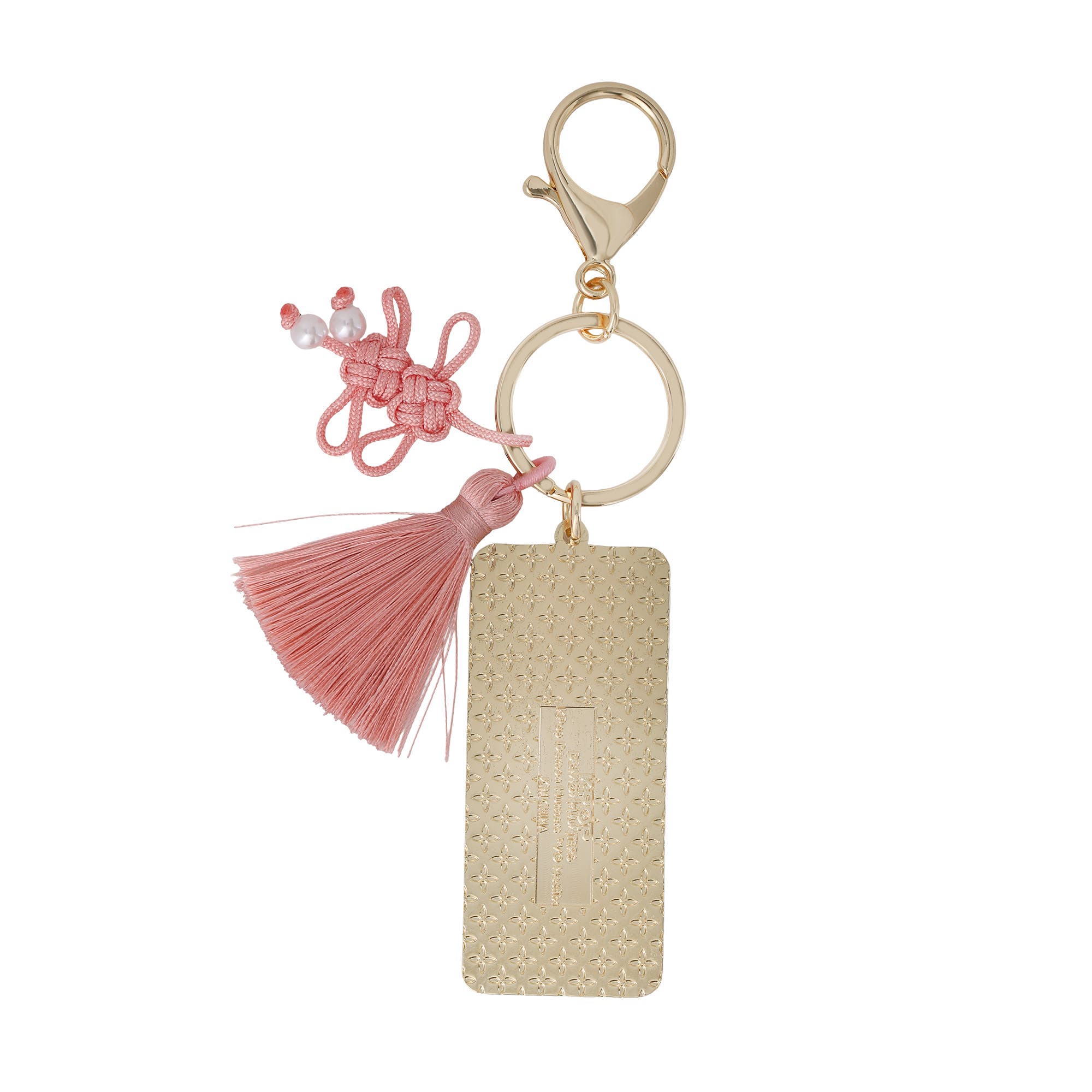 Golden Keychain Bag Charm Official License, K-Pop Gifts, Alternate, color, Gold-Tone