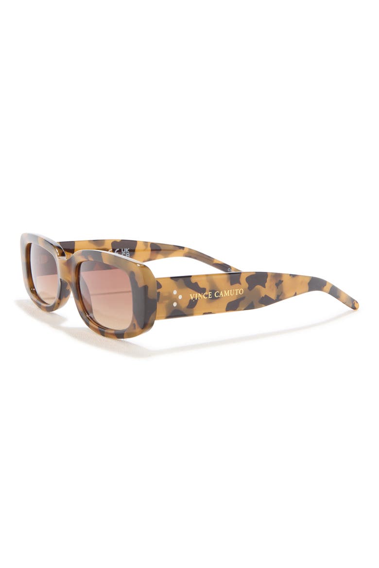117mm Gradient Rectangular Sunglasses, Alternate, color, OATMEAL