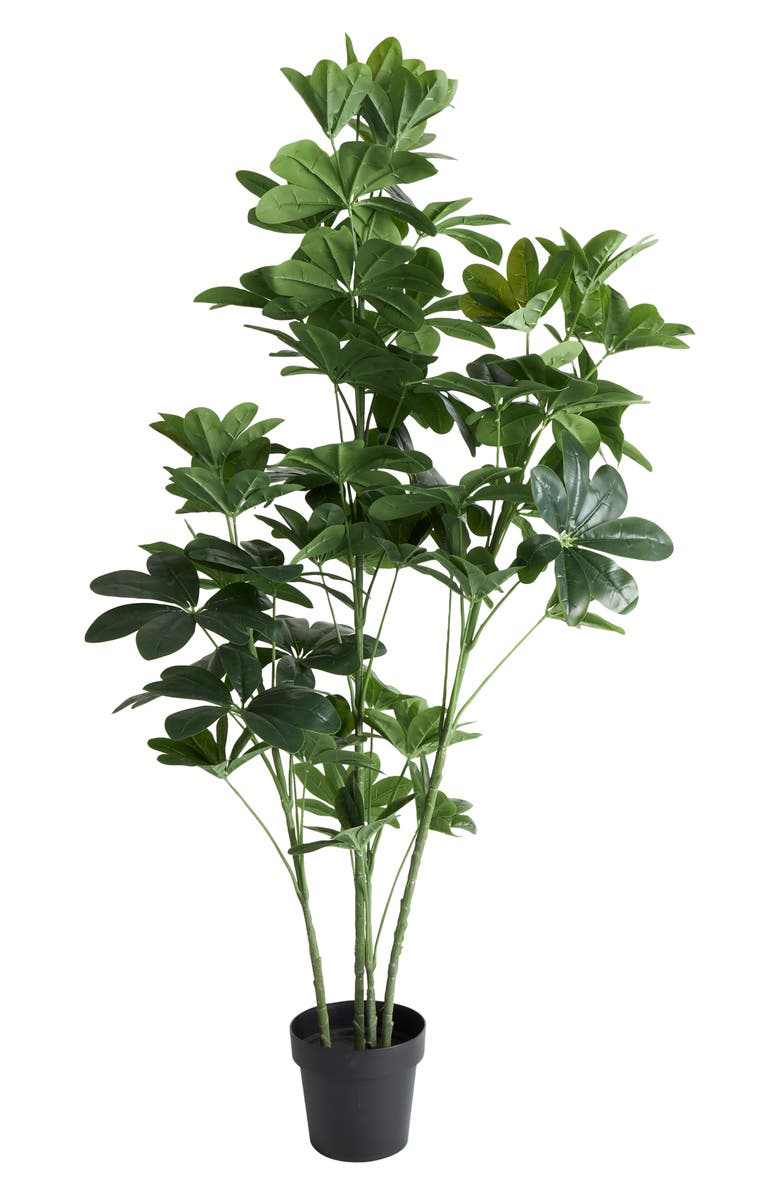 GINGER BIRCH STUDIO Green Faux Foliage Potted Artificial Tree, Alternate, color, 