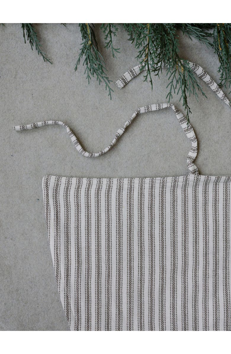 CG Hunter Ticking Stripe Reversible Tree Skirt, Alternate, color, Earth Tones