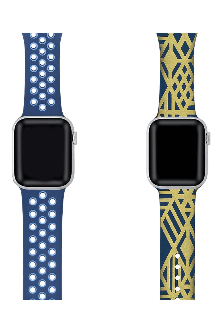 Assorted 2-Pack Silicone Apple Watch® Watchbands, Alternate, color, ASSORTED
