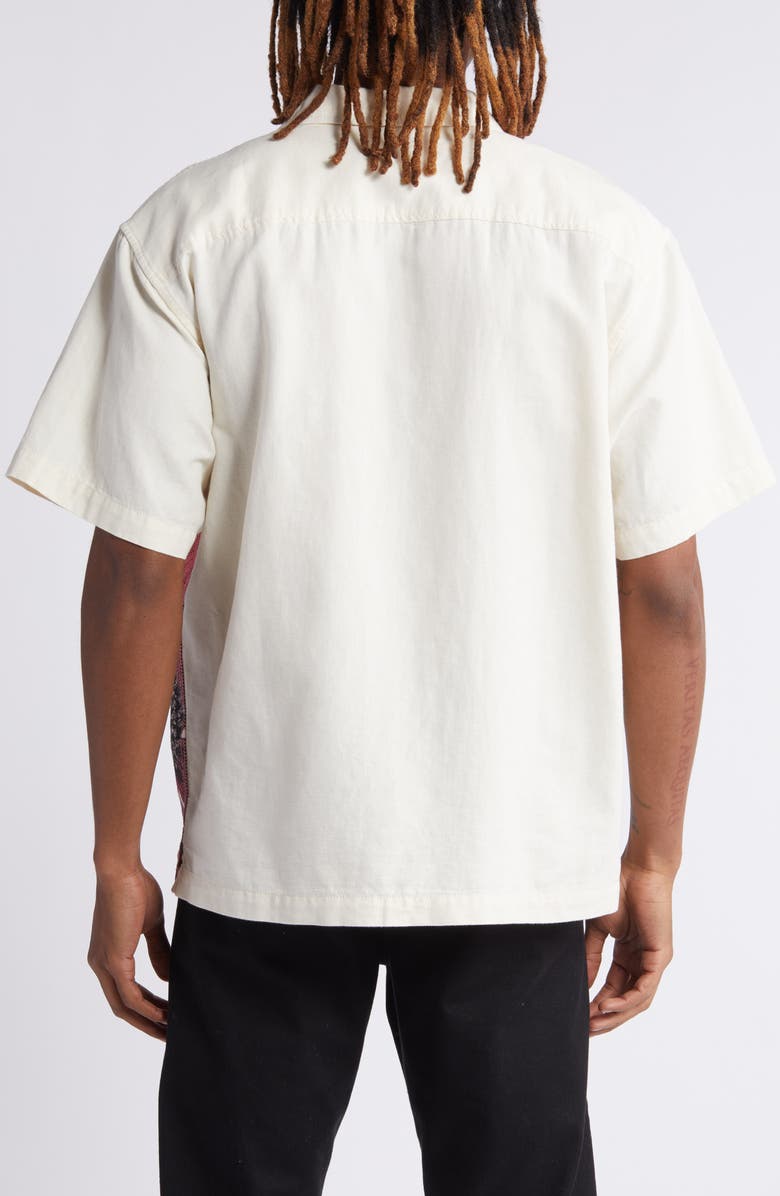 Vans Laurel Floral Cotton & Linen Camp Shirt, Alternate, color, 