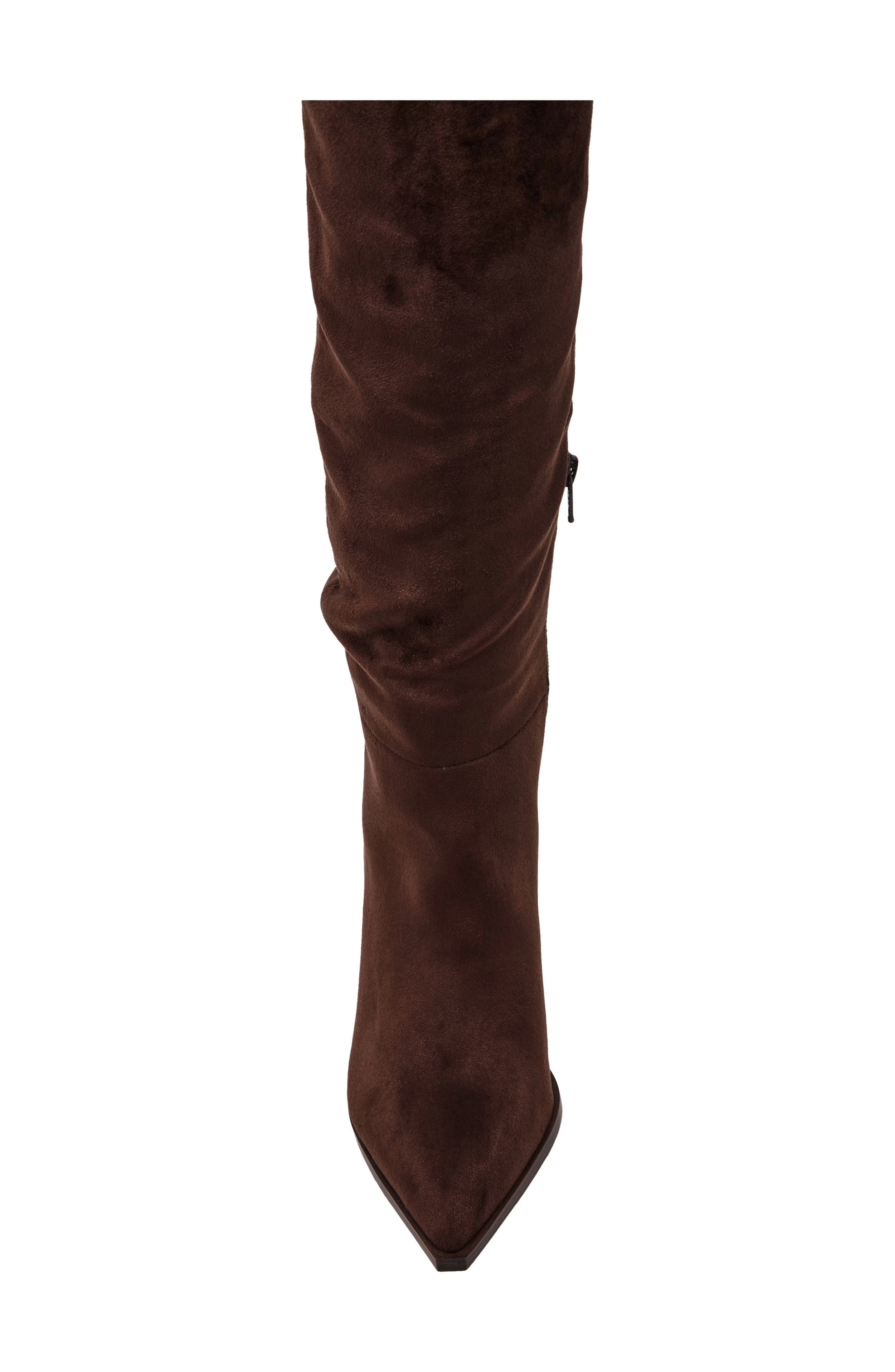 Heksly Pointed Toe Knee High Boot, Alternate, color, BROWN