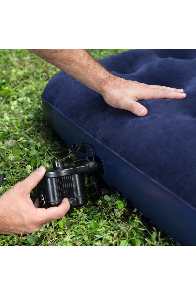 Flocked Air Mattress Twin, Alternate, color, Multicolored