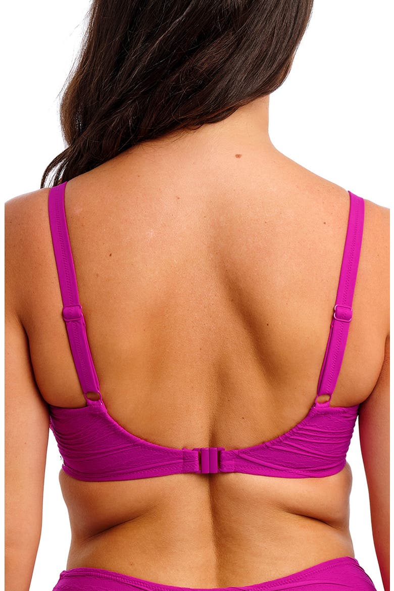 Beach Waves Underwire Bikini Top, Alternate, color, BRIGHT FUCHSIA
