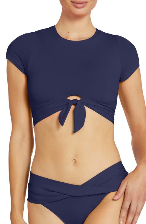 Ava Knot Front Tee Bikini Top