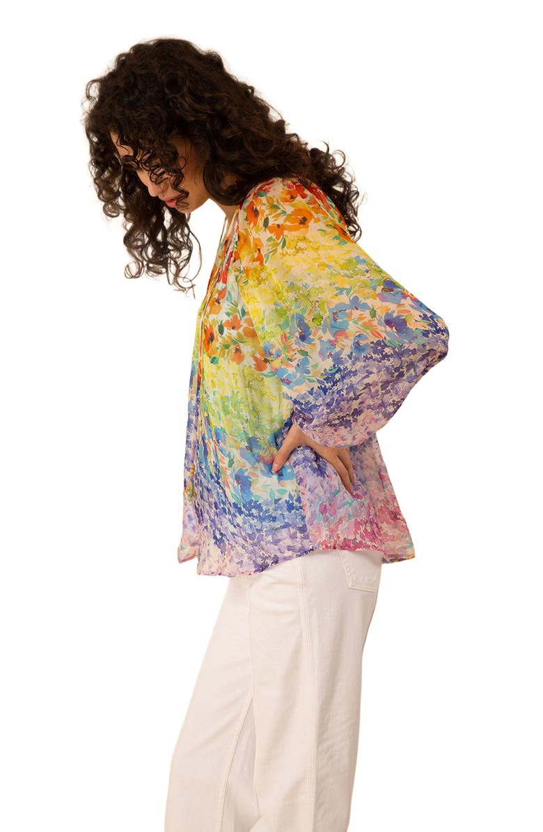 Hale Bob Octavia Chiffon Top, Alternate, color, 