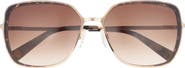 Ted Baker 58mm Gradient Square Sunglasses