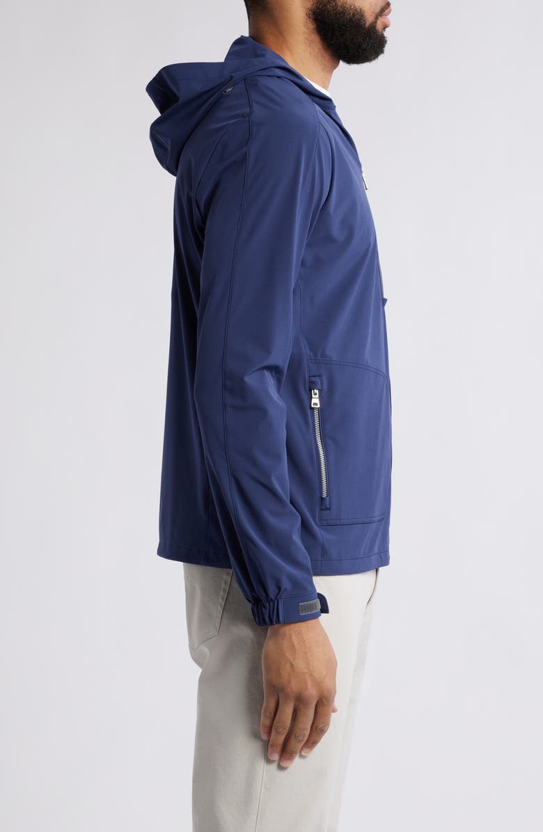 Peter Millar Crown Crafted Quest Water Resistant Half Zip Hoodie, Alternate, color, 