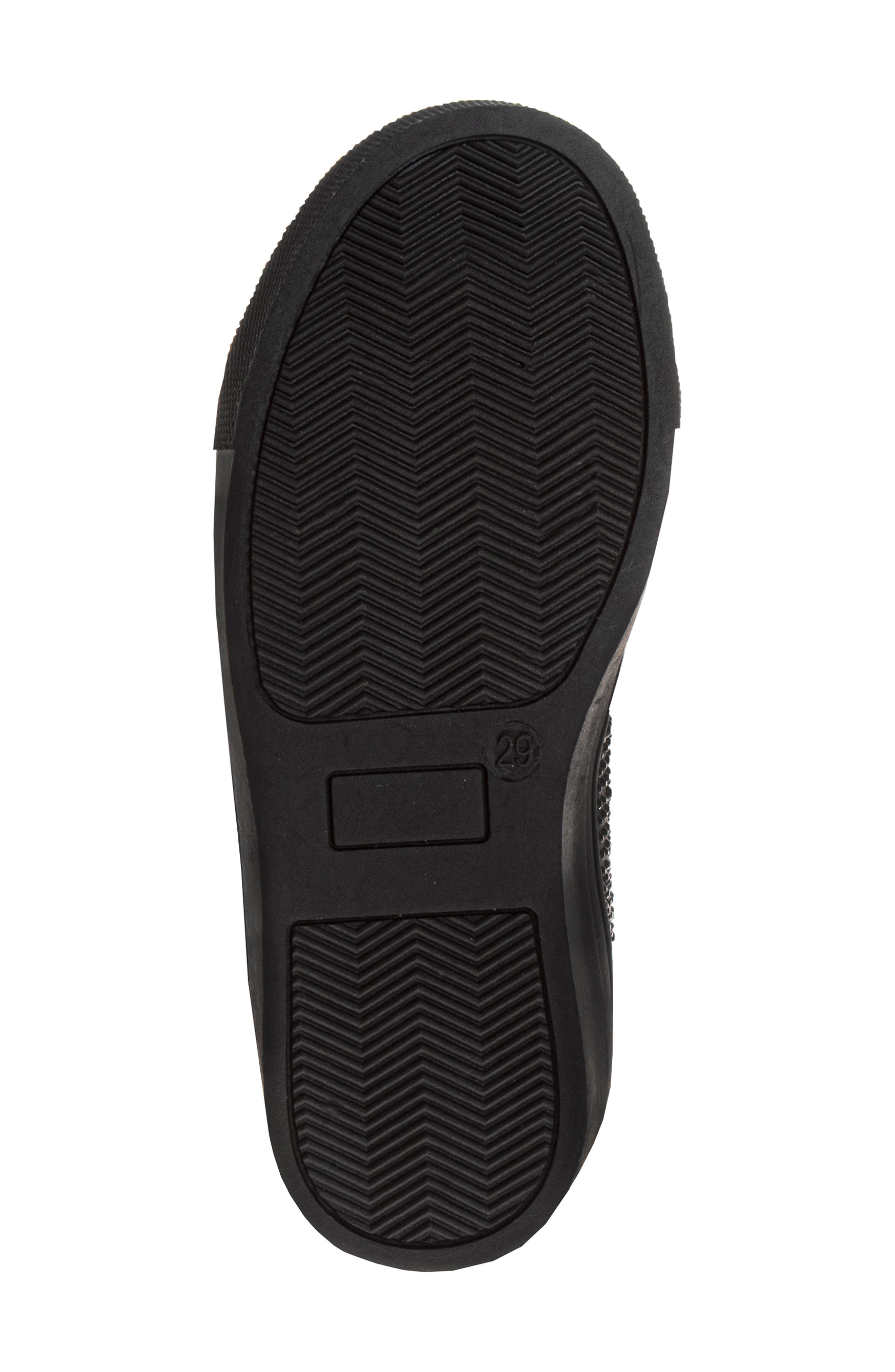 BADGLEY MISCHKA Kids' Rhinestone Sneaker, Alternate, color, 