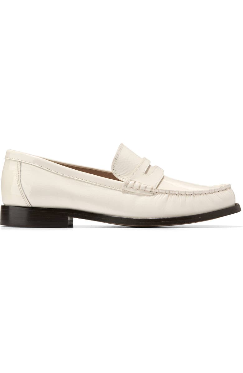 Cole Haan Lana Luxe Penny Loafer, Alternate, color, Ivory Crinkle Patent