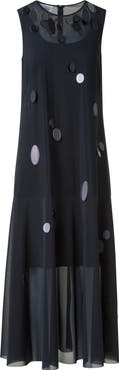 Akris punto Paillette Detail Techno Tulle Midi Dress