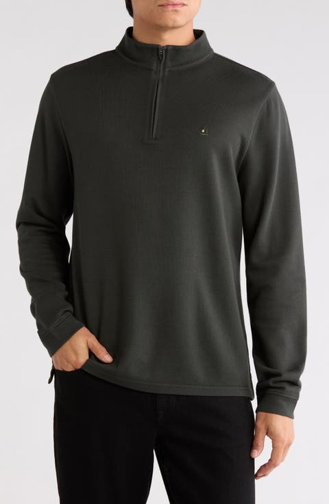Piquè Quarter Zip Pullover