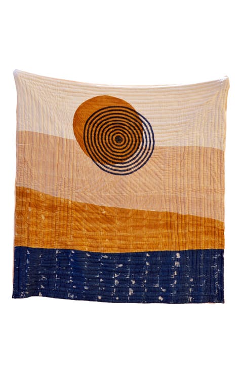 SPIRAL Sunset Quilt Bedding Set With 2 Shams