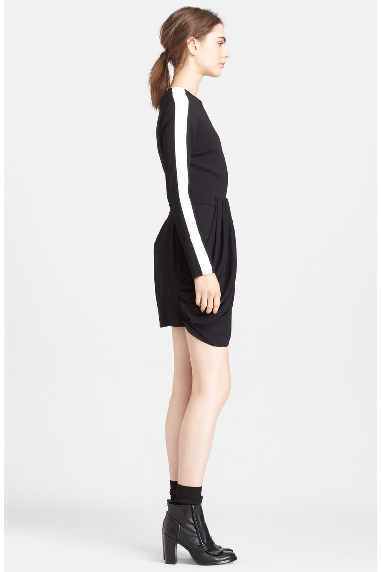 'Tolan' Drape Skirt Dress, Alternate, color, BLACK/ WHITE