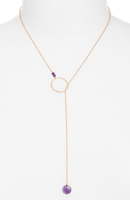 Nashelle Gwyneth Semiprecious Toggle Necklace In Gold