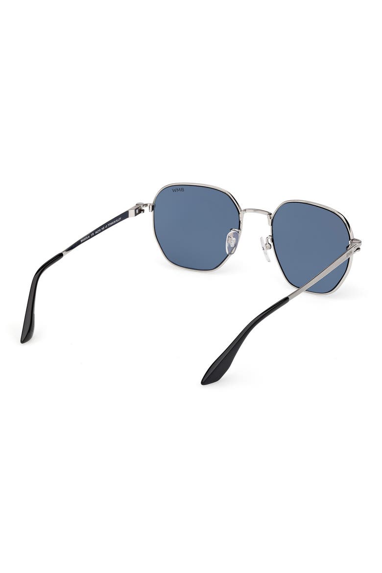 54mm Sunglasses, Alternate, color, MATTE PALLADIUM / BLUE