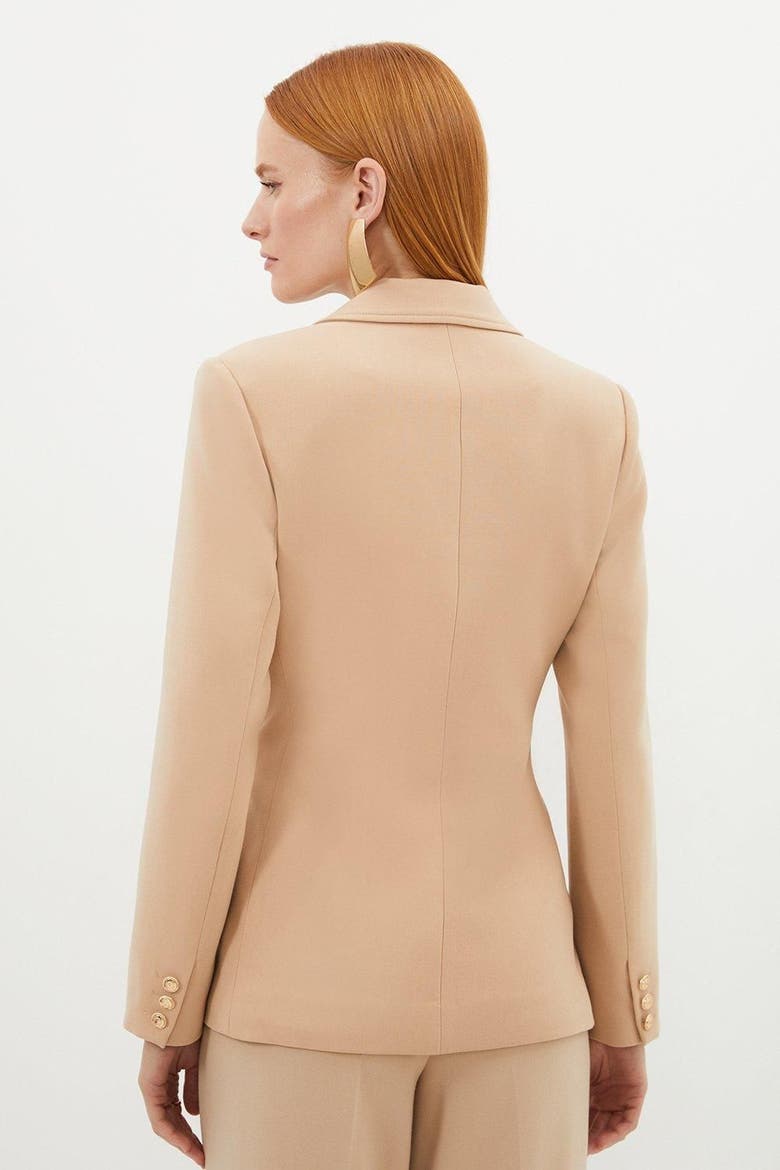 Tailored Doubled Breasted Blazer, Alternate, color, Camel